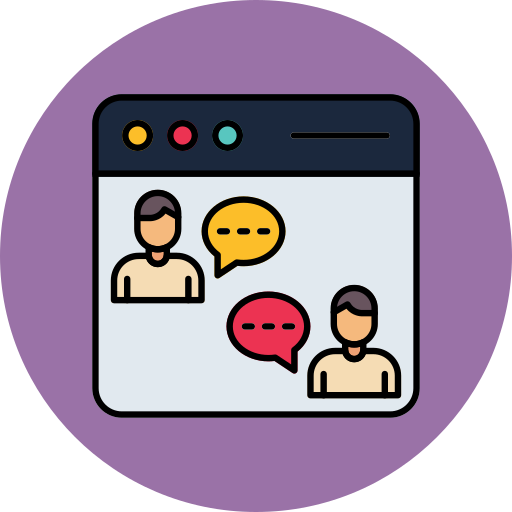 Online chat Generic color lineal-color icon