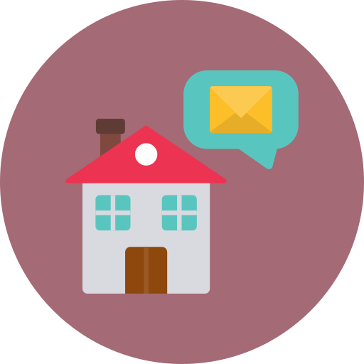 Home message Generic color fill icon