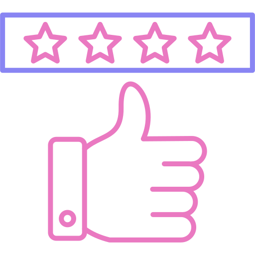 Positive review Generic color outline icon