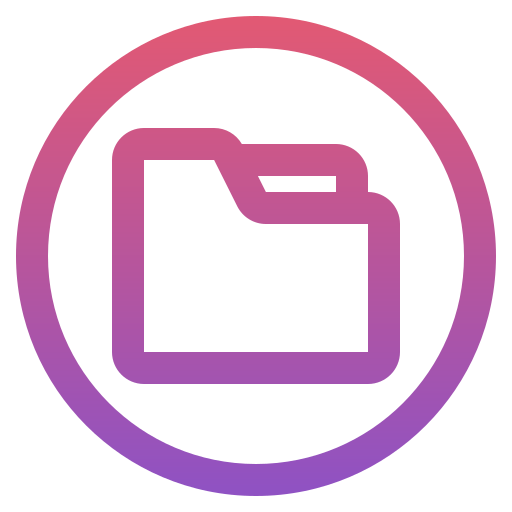 ordner Generic gradient outline icon