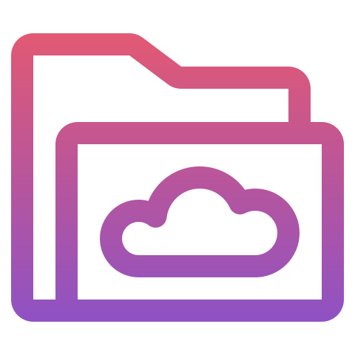 雲 Generic gradient outline icon