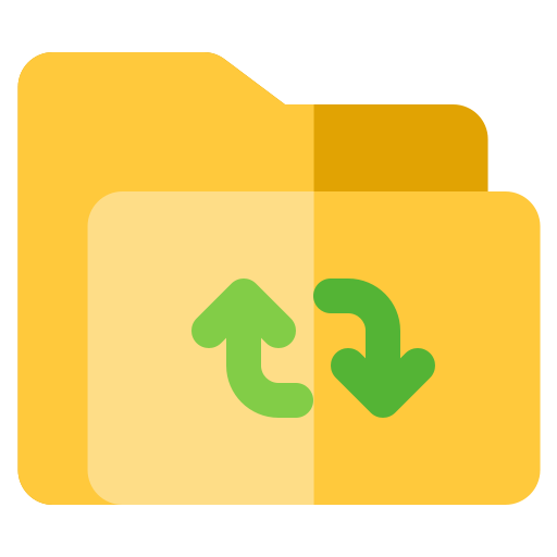 Folder exchanging Generic color fill icon