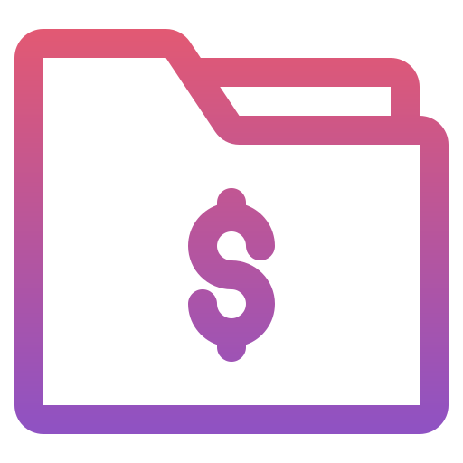 dólar Generic gradient outline Ícone