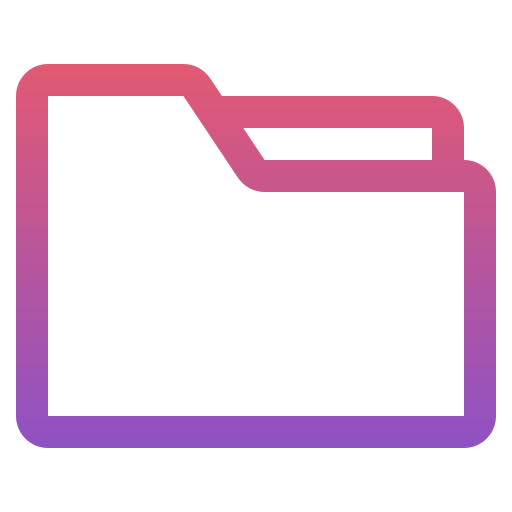 폴더 Generic gradient outline icon