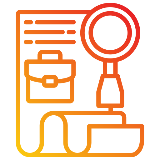 ricerca di lavoro Generic gradient outline icona