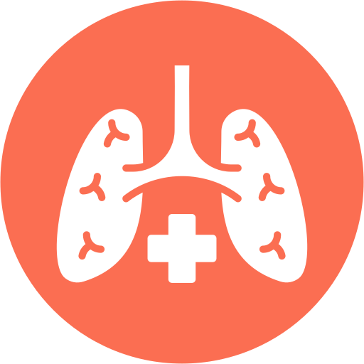 Pulmonology Generic color fill icon