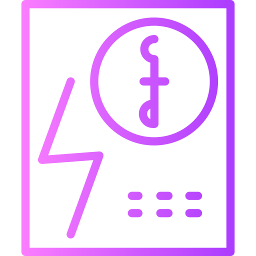 Utility bills Generic gradient outline icon