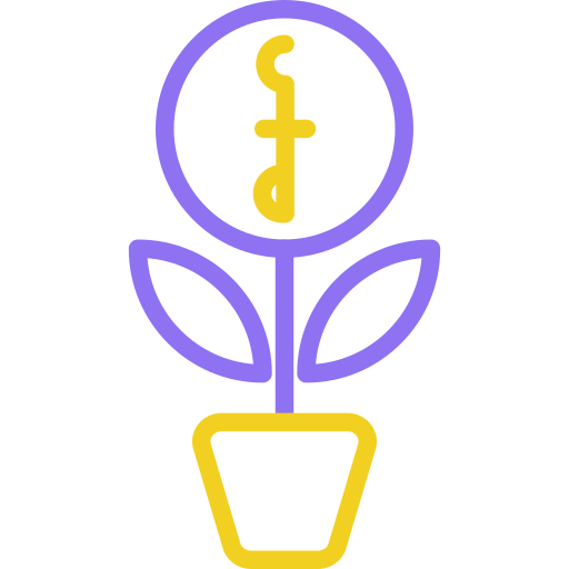 pianta dei soldi Generic color outline icona