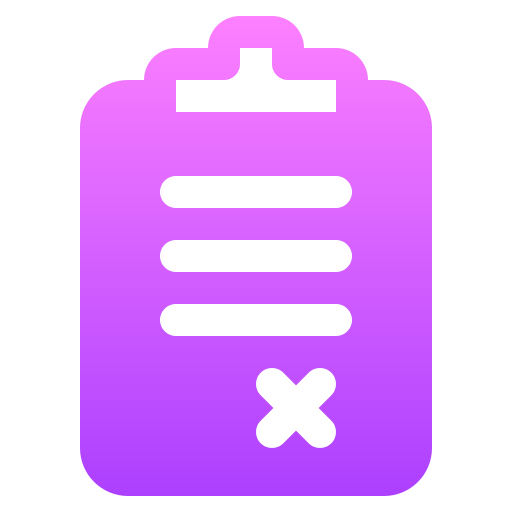 Clipboard Generic gradient fill icon