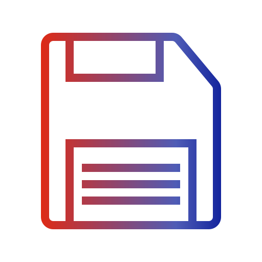 disquete Generic gradient outline icono