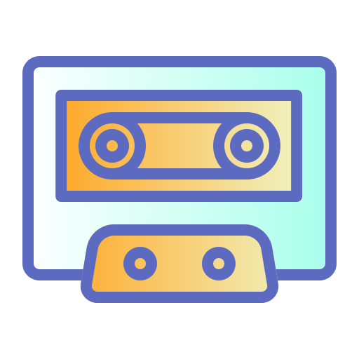 カセットテープ Generic gradient lineal-color icon