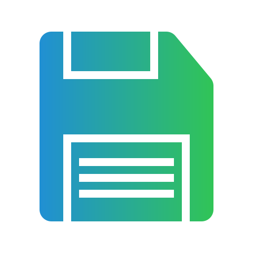 diskette Generic gradient fill icon