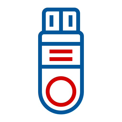 flash disk Generic color outline icona