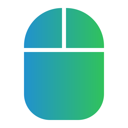 clic del mouse Generic gradient fill icona
