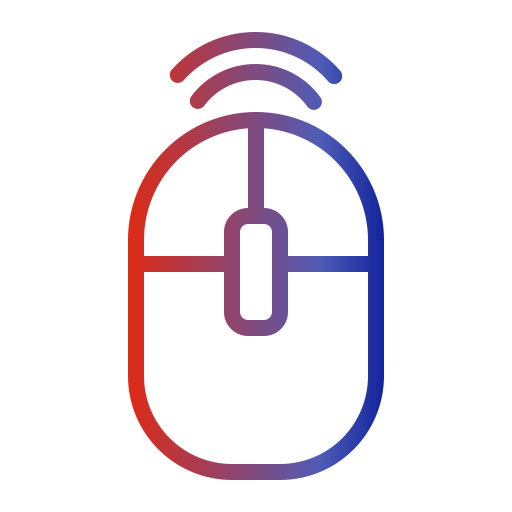 ワイヤレスマウス Generic gradient outline icon