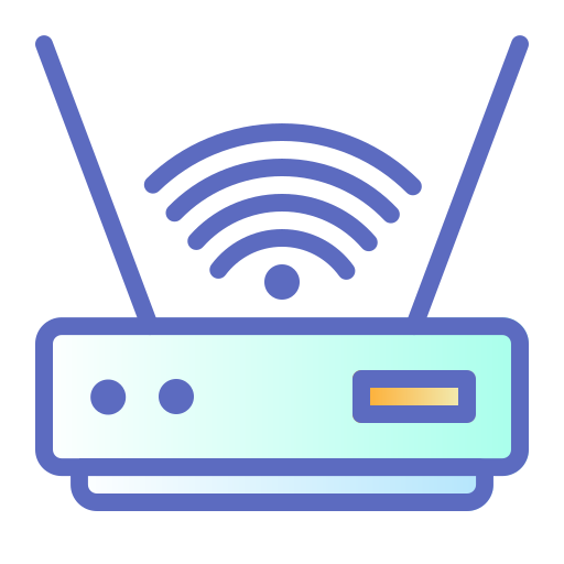 router de wifi Generic gradient lineal-color icono