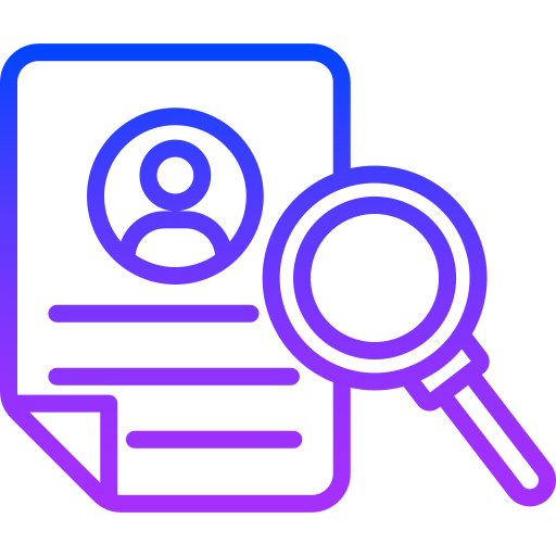 Background check Generic gradient outline icon