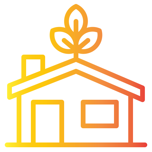 casa ecologica Generic gradient outline icona