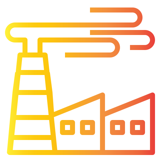 usine Generic gradient outline Icône