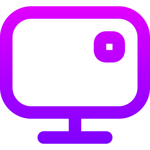 Desktop Generic gradient outline icon