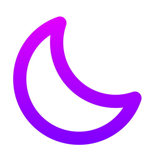 月 Generic gradient outline icon