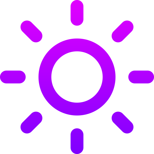 słońce Generic gradient outline ikona