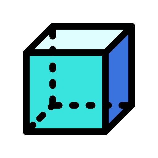 pudełko z geometrią Generic color lineal-color ikona