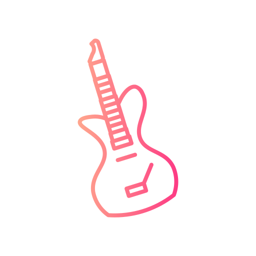 gitara Generic gradient outline ikona