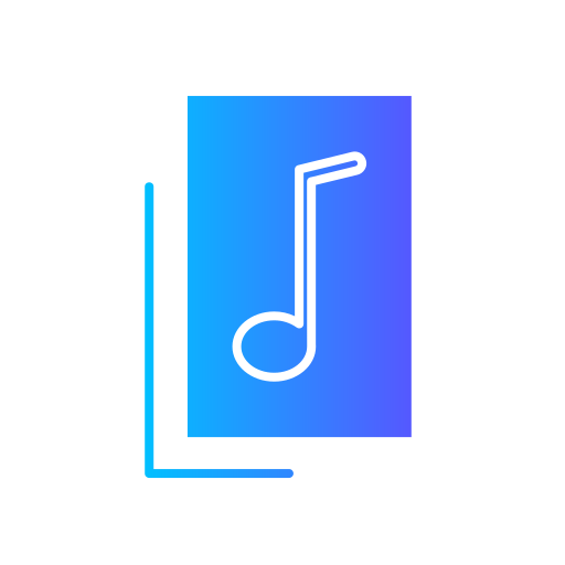 musik note Generic gradient fill icon