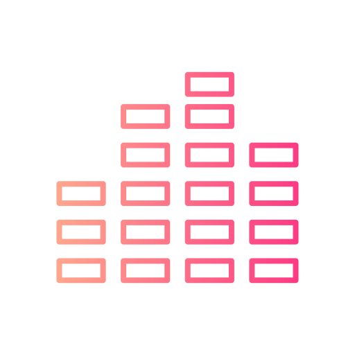 뮤직 웨이브 Generic gradient outline icon