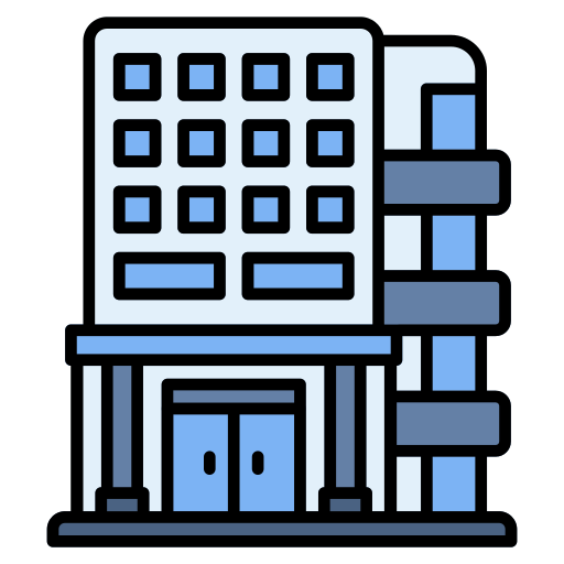 ホテル建物 Generic color lineal-color icon