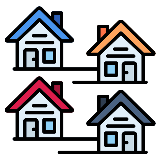 住宅地 Generic color lineal-color icon