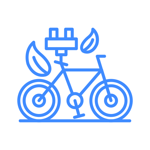 elektrische fiets Generic color outline icoon