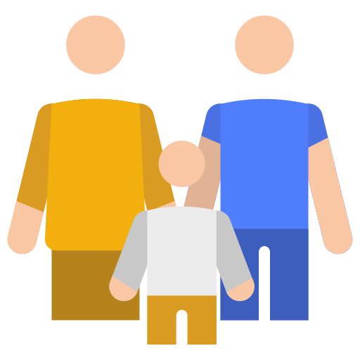 Family Generic color fill icon