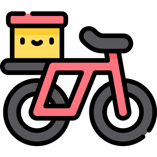 自転車 Kawaii Lineal color icon