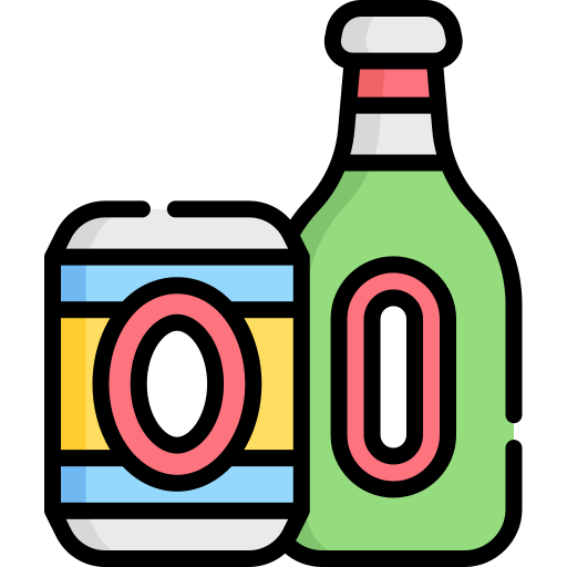 Пиво Kawaii Lineal color иконка
