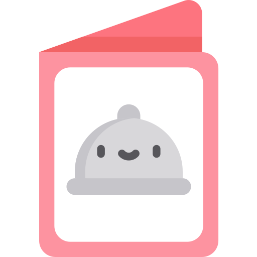 Menu Kawaii Flat icon