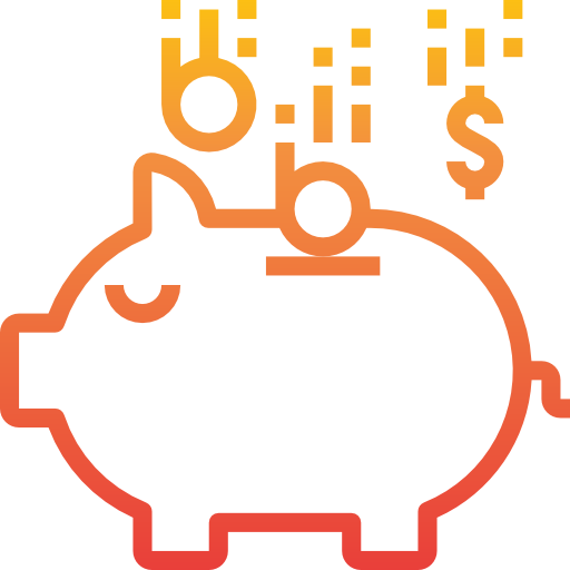 Świnka skarbonka itim2101 Gradient ikona