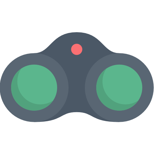 Binoculars Kawaii Flat icon