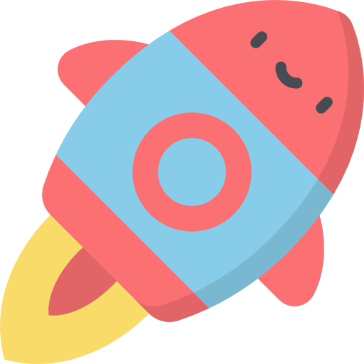 Rocket Kawaii Flat icon