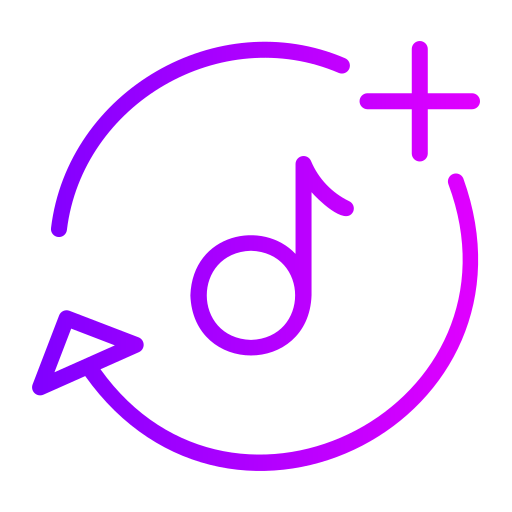 음악 및 멀티미디어 Generic gradient outline icon