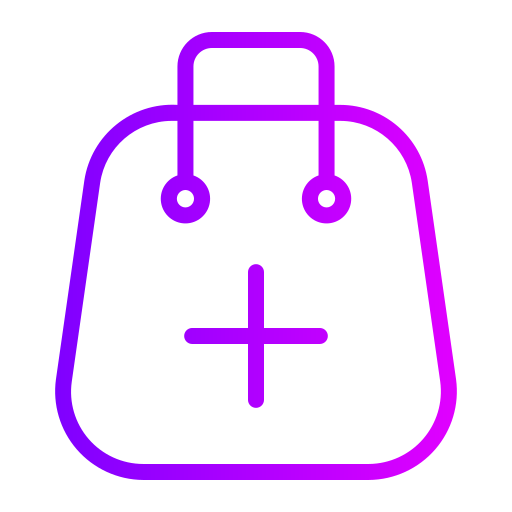 sac de courses Generic gradient outline Icône