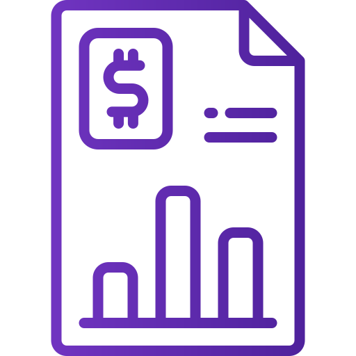 rapport bancaire Generic gradient outline Icône