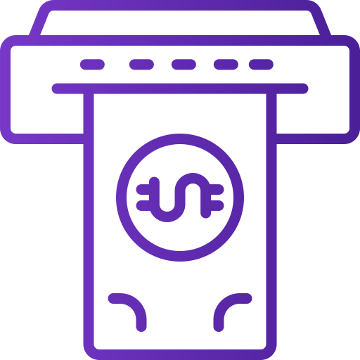 Cash machine Generic gradient outline icon