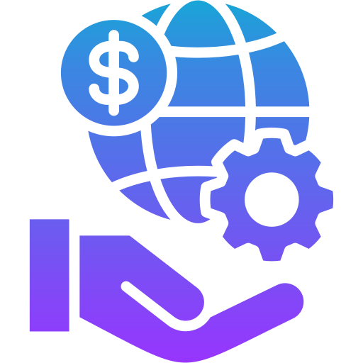 Global service Generic gradient fill icon