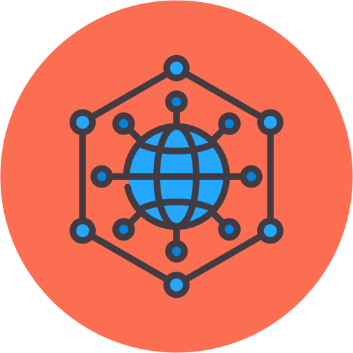 conexión global Generic color lineal-color icono