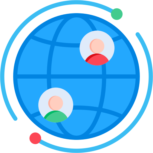 Global connection Generic color fill icon