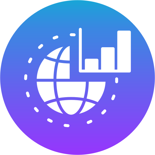 Global market Generic gradient fill icon