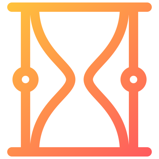 reloj de arena Generic gradient outline icono