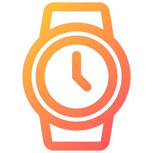 reloj de mano Generic gradient outline icono